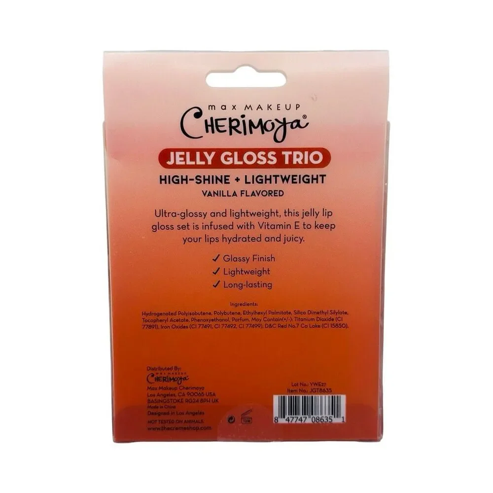 Max Makeup Cherimoya Jelly Gloss Trio - 0.42 fl oz / 12 ml
